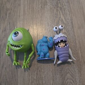 Disney Pixar Monsters Inc Mike Wazowski 4” Jointed Action Figures toy bundle